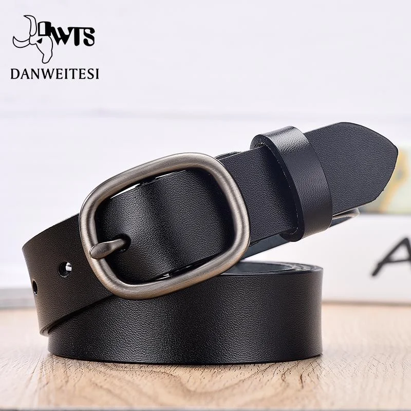 【DWTS】Women Belt Fashion Female Belt Women Genuine  Leather Belts For Women Female Belt Pin Buckles Fancy Vintage for Jeans Stylish Relaxed Fit Skinny Jeans