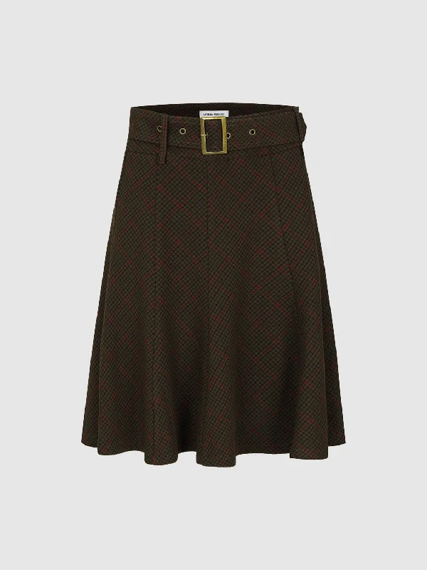 Flared A-Line Skirts velvet skirt luxurious