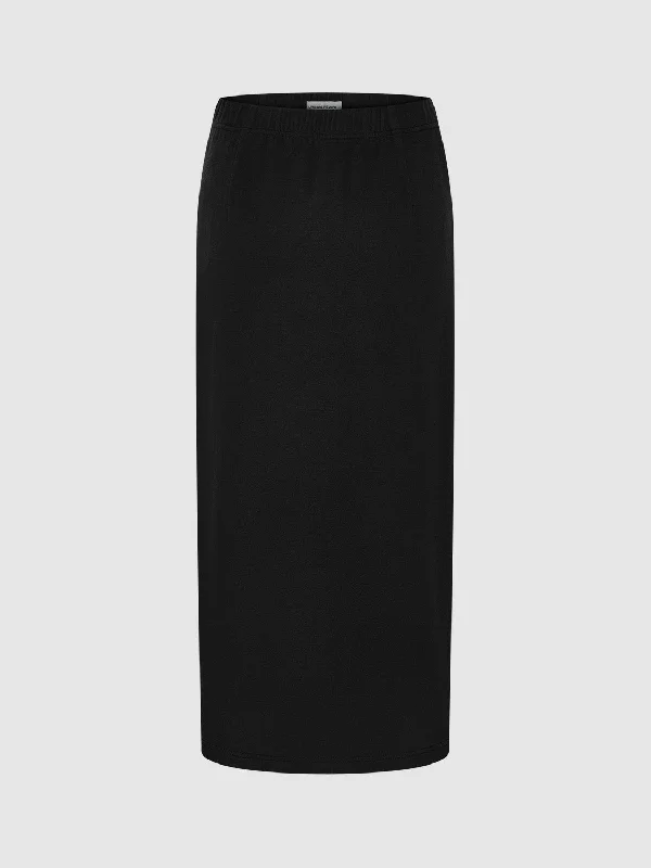 Long Straight Skirts silk skirt luxurious