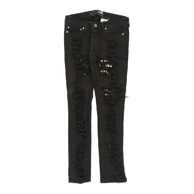 Love Moschino Skinny Jeans - 30W UK 8 Black Cotton Blend Stylish Plus Size Denim Jeans