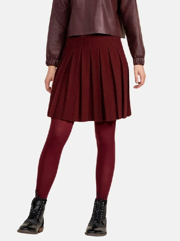 Mode Skirt in Merlot patchwork skirt art