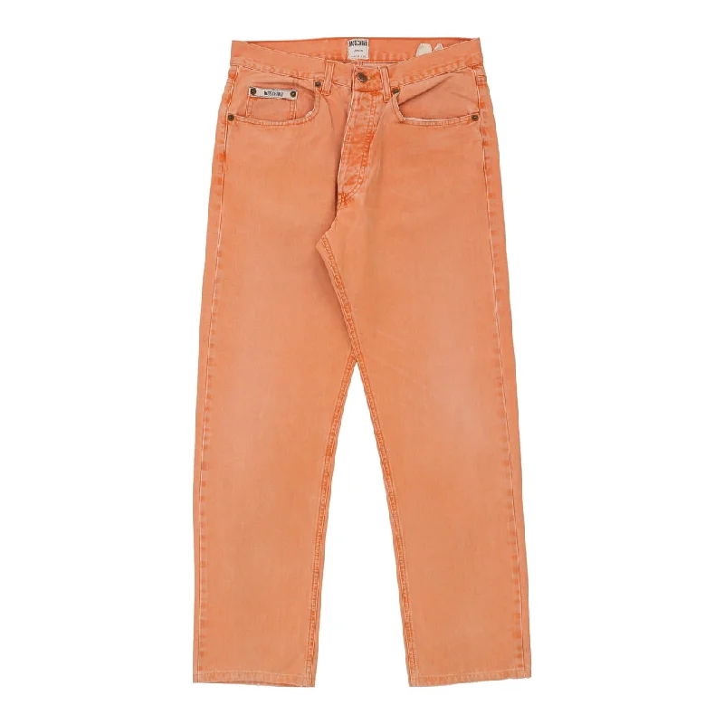 Moschino Jeans - 31W UK 12 Orange Cotton Comfortable Zip-Up Skinny Jeans