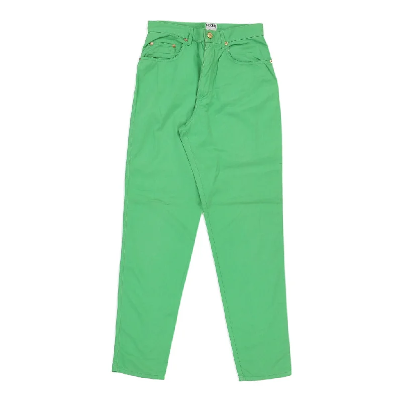 Moschino Jeans Jeans - 28W UK 8 Green Cotton Trendy Colored Denim Jeans