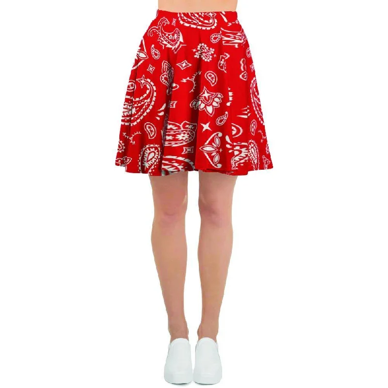 Red Bandana Women's Skirt pencil skirt chic