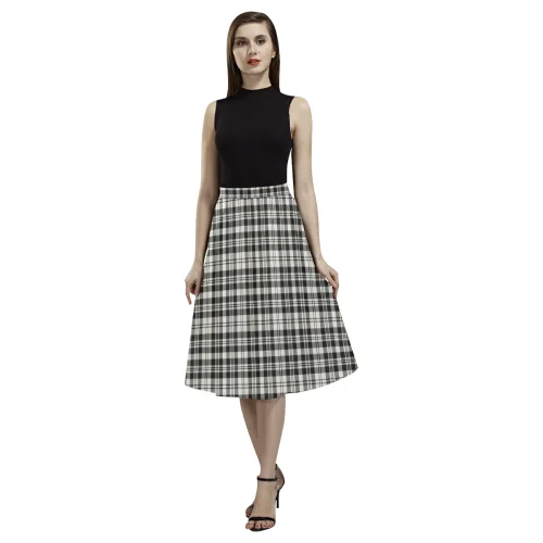 Scott Black & White Ancient Tartan Aoede Crepe Skirt casual skirt length