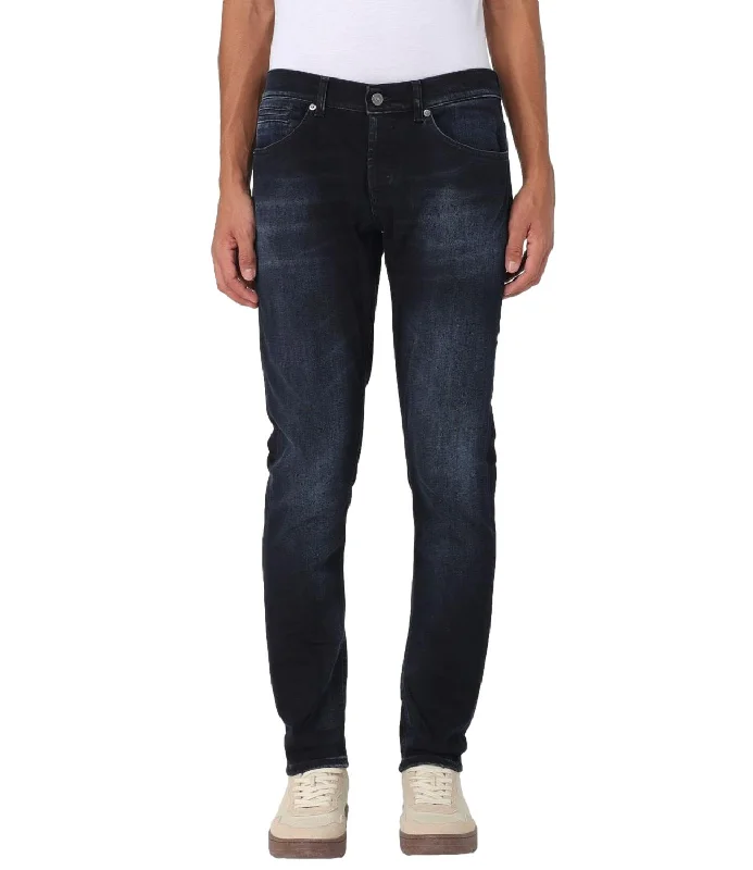 Jeans George skinny fit denim blu scuro Fashionable Straight Cut Jeans