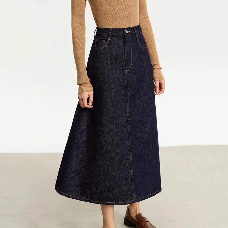 Women’s A-line Denim Skirt corduroy skirt cozy