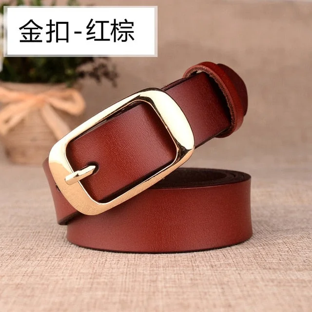 Gold buckle Dark red